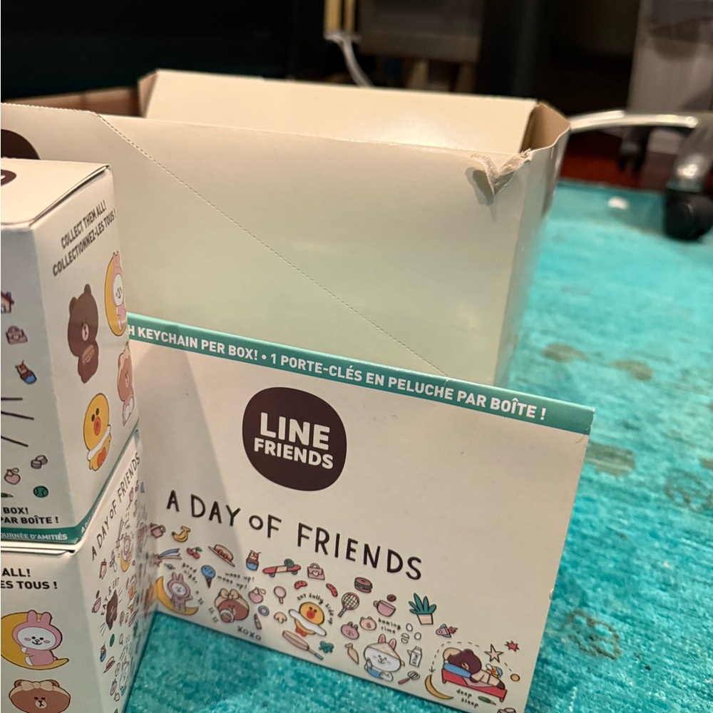 Line Friends Keychain Box unopened -6 boxes total - Picture 2 of 7